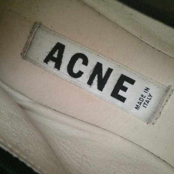 Acne studios black leather slipper loafer slides - Picture 8 of 8